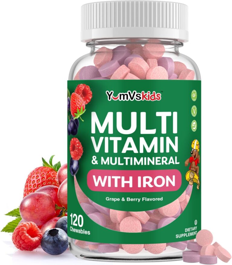 YumVs Kids Multivitamin with Iron & Minerals Chewable Tablet...