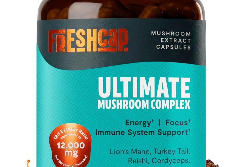 FreshCap Mushrooms Premium Organic Ultimate Mushroom Supplem...