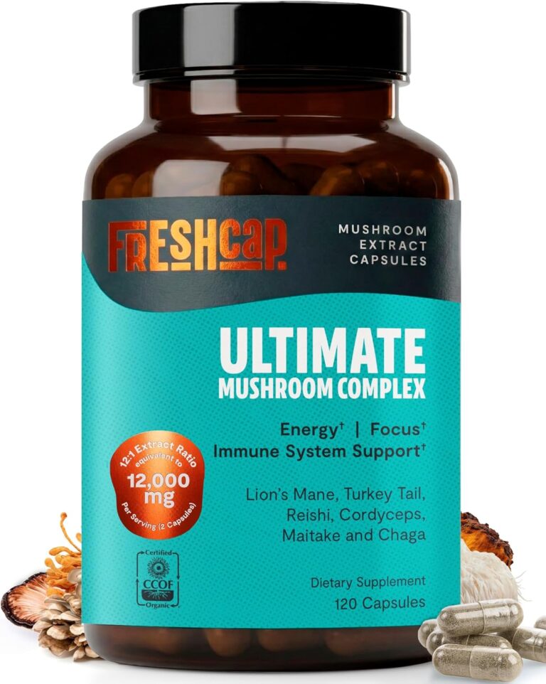FreshCap Mushrooms Premium Organic Ultimate Mushroom Supplem...