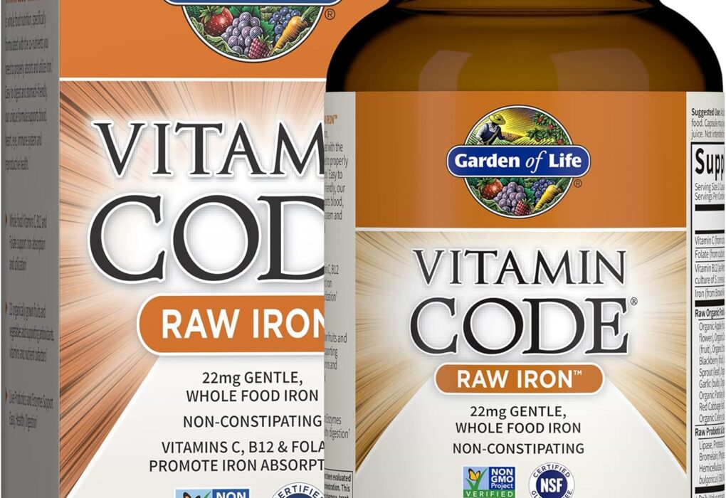 Garden of Life Vitamin Code Raw Iron Supplement - 30 Vegan C...