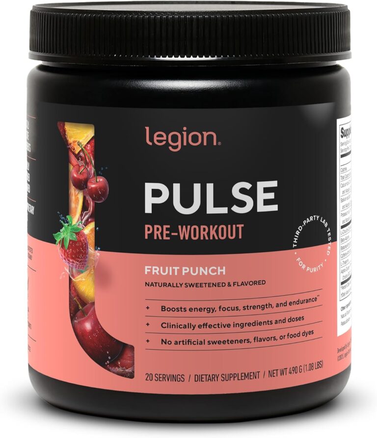 LEGION Pulse Pre Workout Supplement - All Natural Nitric Oxi...