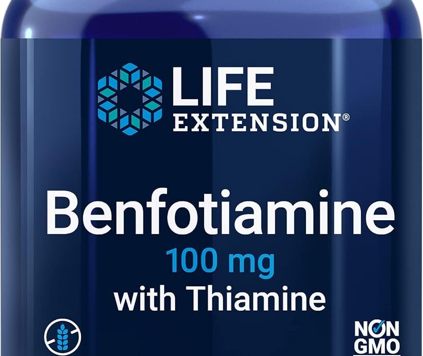 Life Extension Benfotiamine with Thiamine, 100 mg benfotiami...