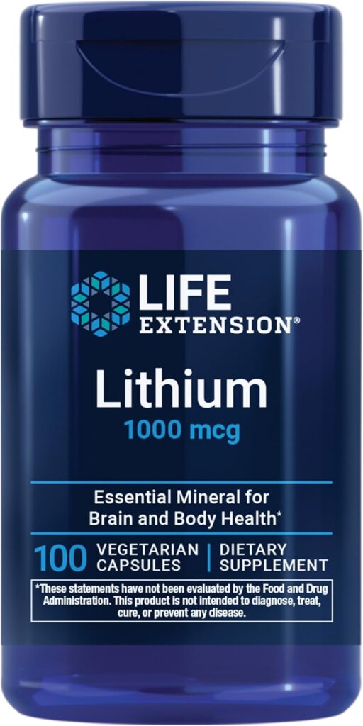 Life Extension Lithium, 1000 mcg – Lithium Orotate – Helps M...