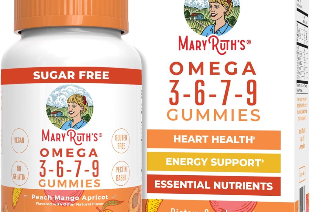 MaryRuth Organics Vegan Omega 3 6 7 9 Gummies | Up to 4 Mont...