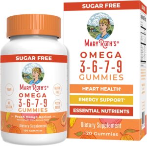 MaryRuth Organics Vegan Omega 3 6 7 9 Gummies | Up to 4 Mont...