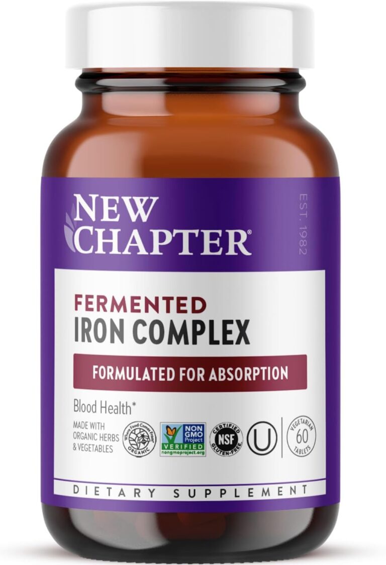 New Chapter Iron Supplement, Whole-Food Fermented Iron Compl...
