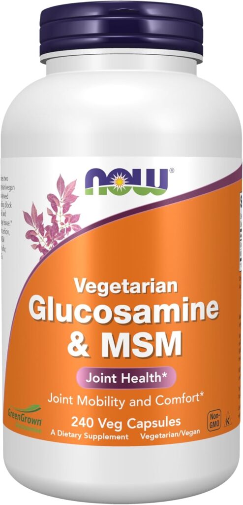 NowFoods Vegetarian Glucosamine & MSM Joint Health 240 Veg C...