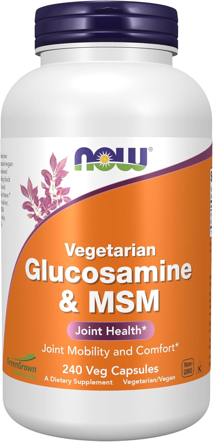 NowFoods Vegetarian Glucosamine & MSM Joint Health 240 Veg C...