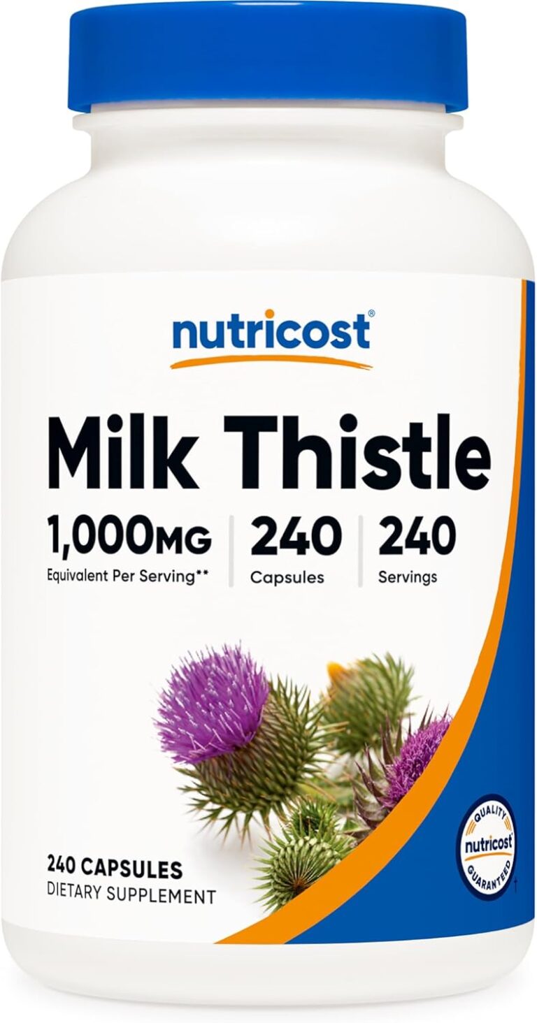 Nutricost Milk Thistle Extract 240 Capsules for 240 Servings...
