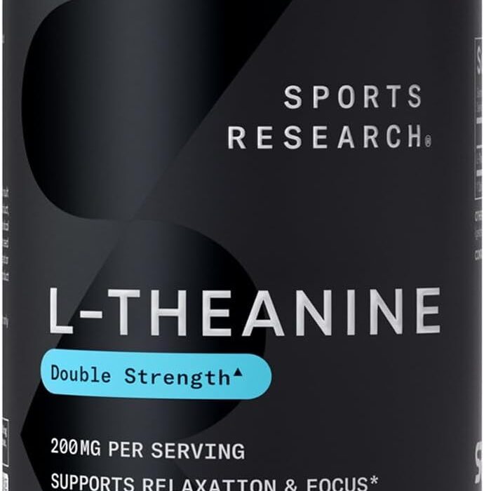 Sports Research Double Strength L-Theanine Supplement - Sunt...