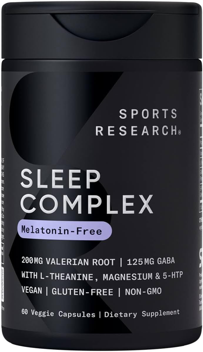 Sports Research® Sleep Complex- Melatonin-Free Vegan Capsule...