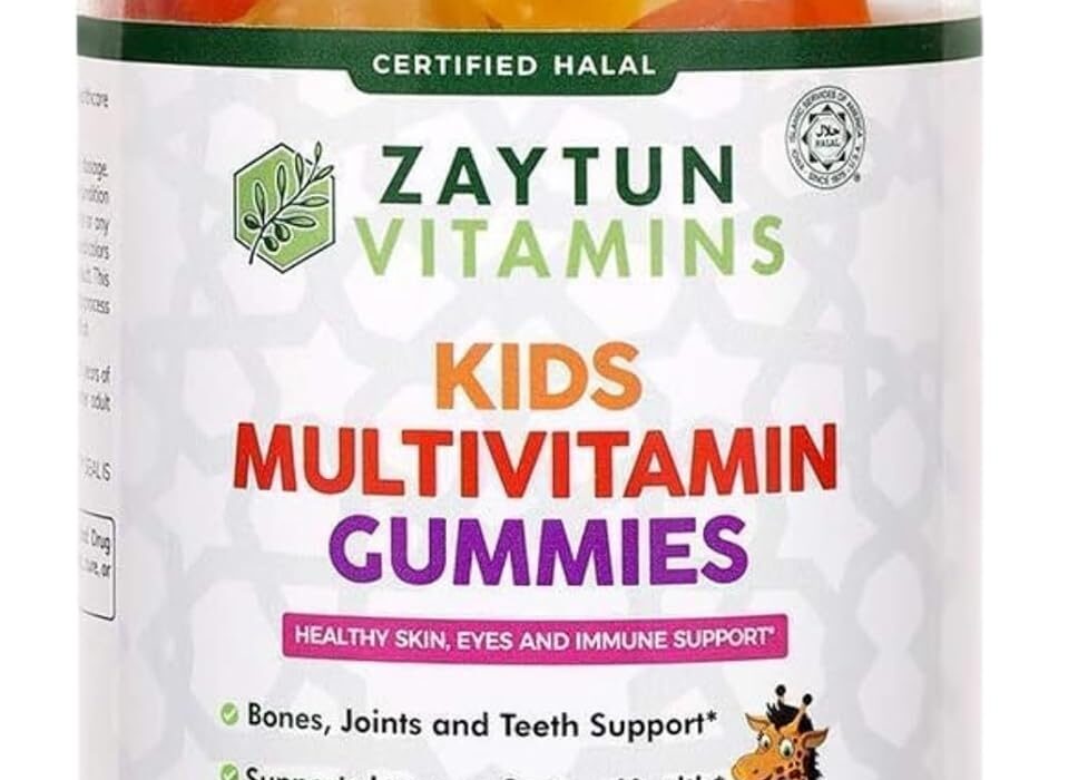 Zaytun Halal Vitamins for Kids Multivitamin Gummies, Natural...
