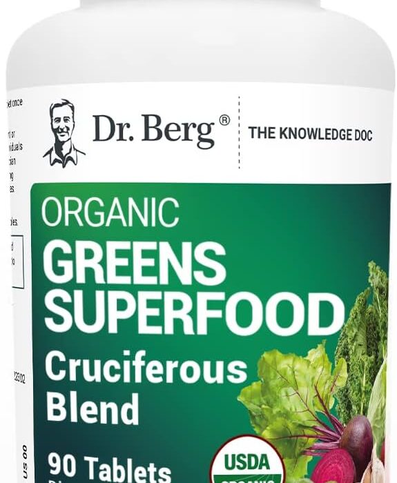 Dr. Berg's Greens Superfood Cruciferous Vegetable Tablets - ...