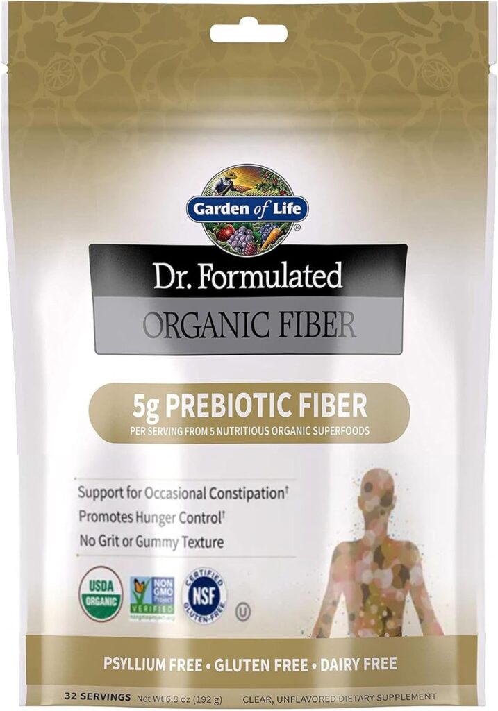 Garden of Life Dr. Formulated Organic Fiber Powder, Unflavor...