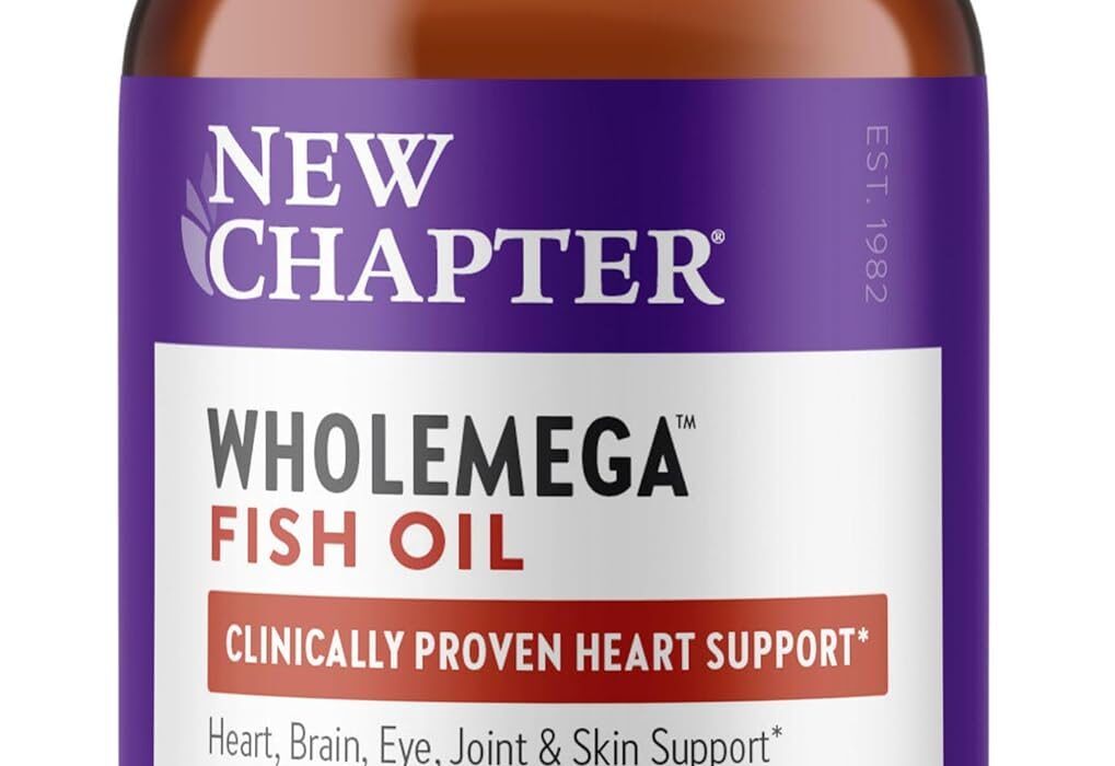 New Chapter Wholemega Fish Oil Supplement - 2000mg per Servi...