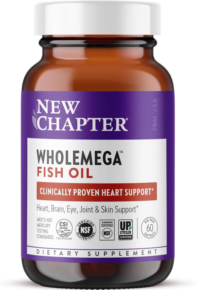 New Chapter Wholemega Fish Oil Supplement - 2000mg per Servi...