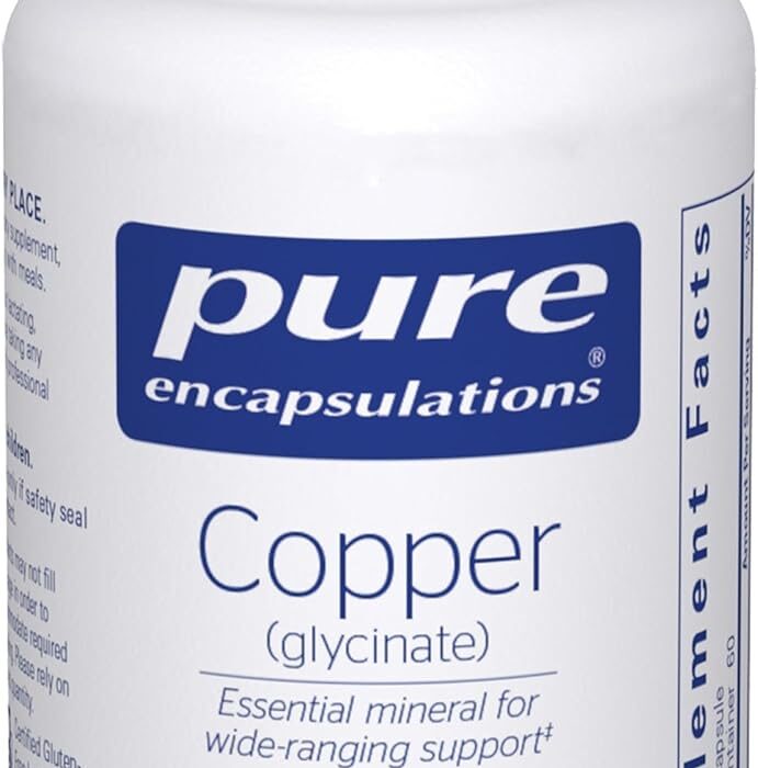 Pure Encapsulations Copper Glycinate 60's - 2 mg Copper Supp...