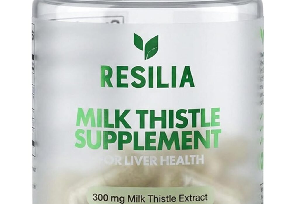 Resilia Milk Thistle Silymarin &ndash; 300 mg Supplement with Vita...