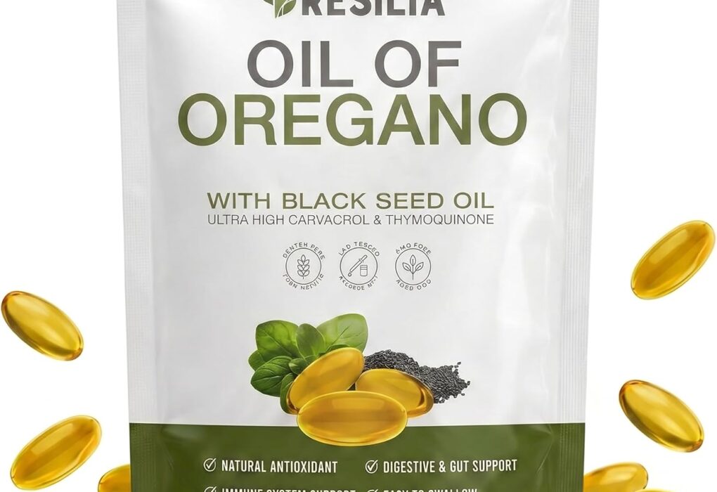 Resilia Softgels with Black Seed Oil &ndash; Premium Grade Oregano...