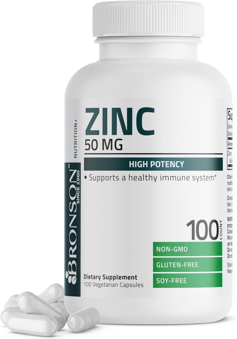 Bronson Zinc Complex 50 mg, Picolinate & Oxide, 100 Vegetari...