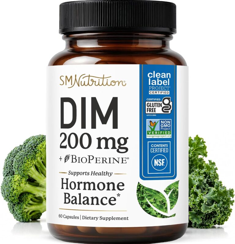 DIM Supplement 200 mg, Estrogen Balance for Women & Men, Doc...
