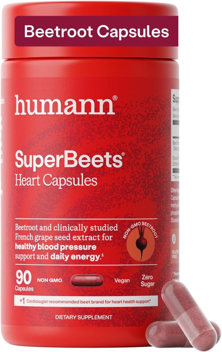 HumanN SuperBeets Beet Root Capsules Quick Release 1000mg, 9...
