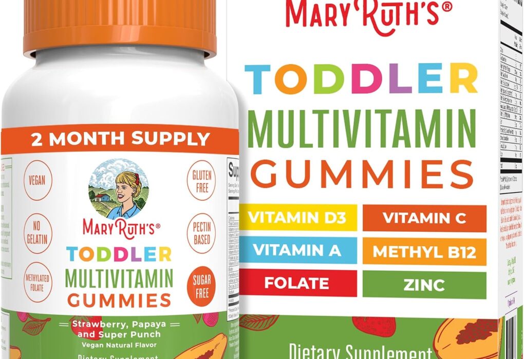 MARYRUTH'S Toddler Multivitamin Gummies, Sugar-Free,2 Month ...