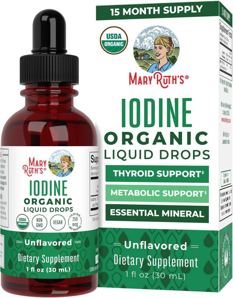 MaryRuth's Organic Iodine Liquid Drops, Potassium Iodide, 15...