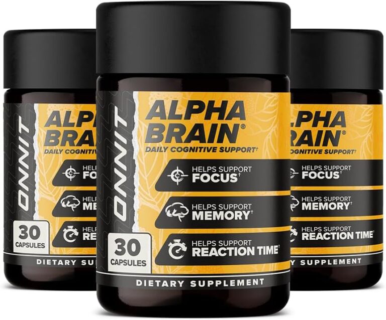 ONNIT Alpha Brain Nootropic for Focus & Memory, 30 Count, Pa...