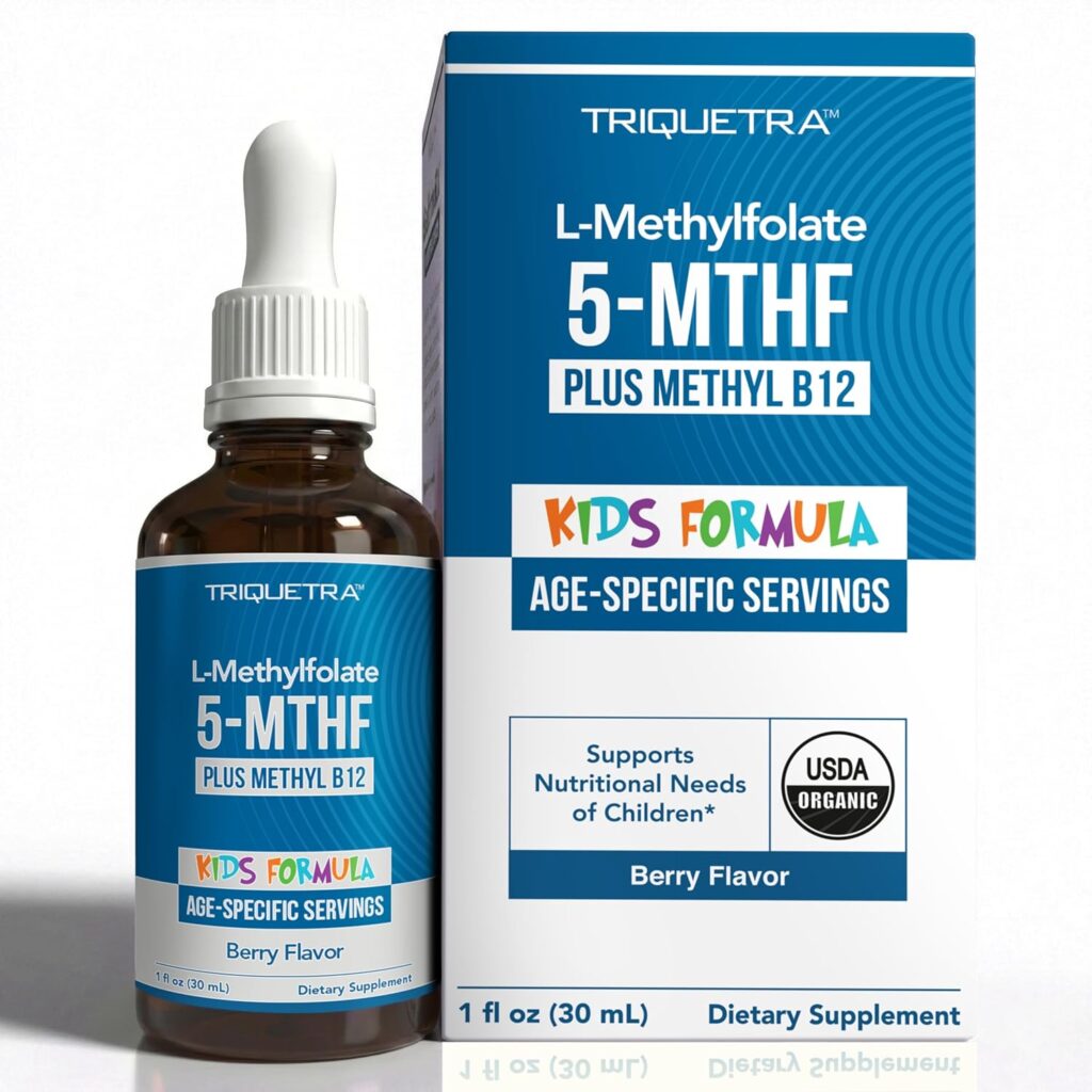 Organic Kids L-Methylfolate + Methyl B12 Cofactor - MTHFR Su...