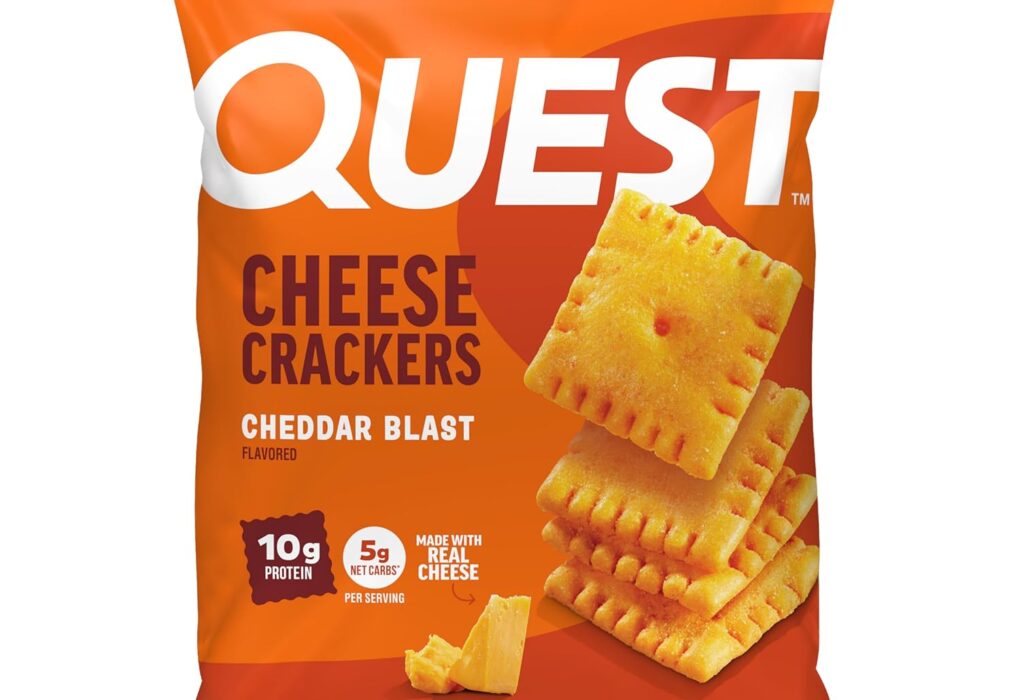 Quest Nutrition Cheese Crackers, 10g Protein, 5g Net Carbs, ...