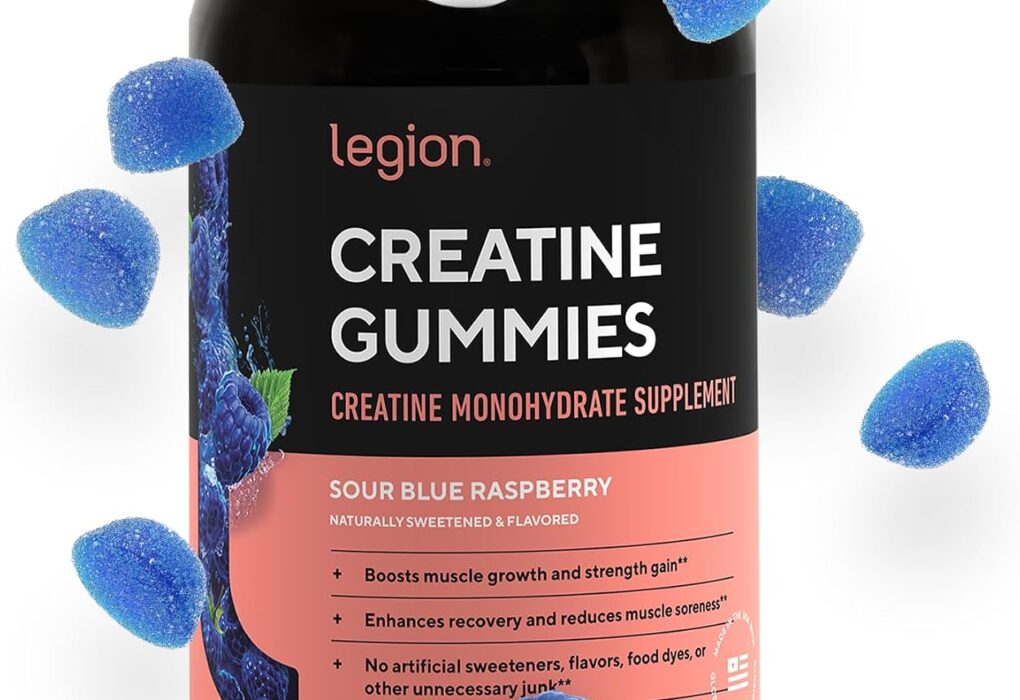LEGION Creatine Gummies for Men & Women, 5g Monohydrate, Blu...