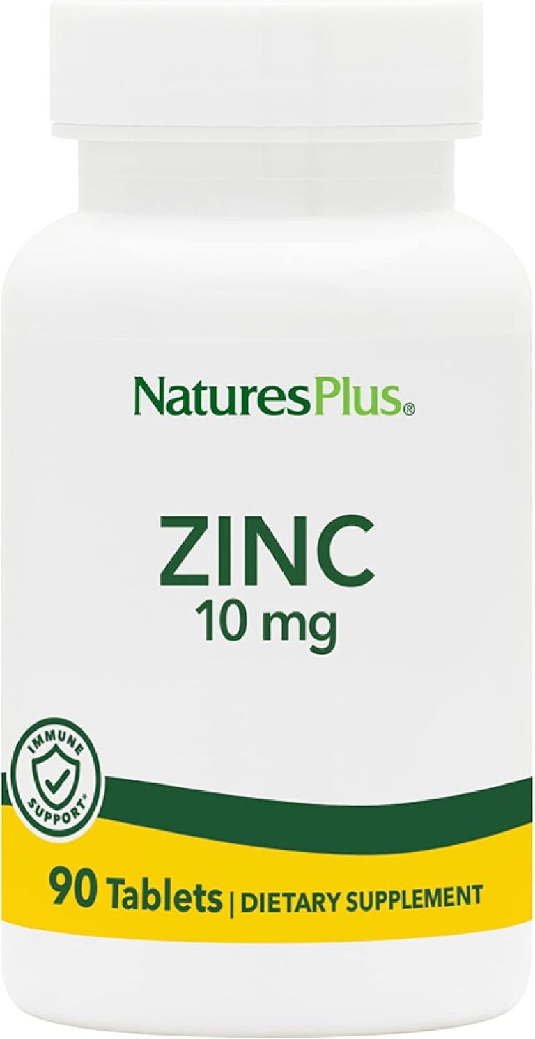 NaturesPlus Zinc Tablets - 10 mg, 90 Vegetarian Supplements ...