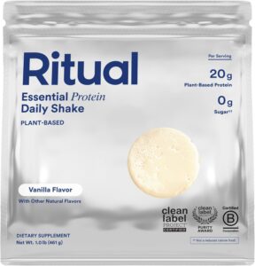 Ritual Vegan Pea Protein Powder - 20g Pea Protein - Vanilla ...