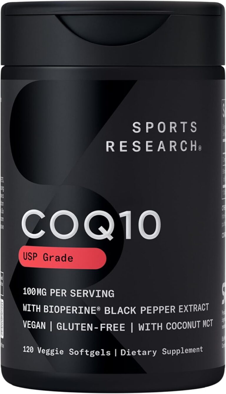 Sports Research® CoQ10 w/Bioperine®, 120 Count Plantgels™